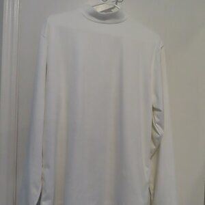 Men's White  Cotton Crewneck Long Sleeve T-Shirt XL New